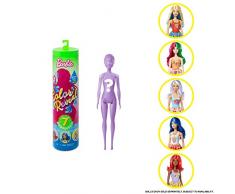 Barbie- Color Reveal Assortimento a Sorpresa, Vestito e Acconciatura Giocattolo per Bambini 3+ Anni, GTP41