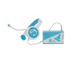 Giochi Preziosi Miracle Tunes Cuffie con Amplificatore Base Musicale, Azzurro