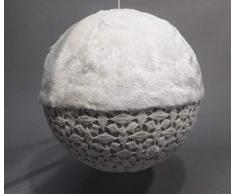 Tabor Palla Pelo Decori Oro D.25Cm Natale Alberi-Sfere E Palline, Multicolore, 8003429826147