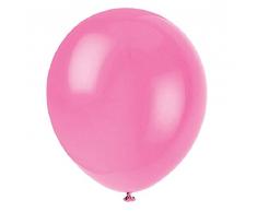 Matissa - 100 Palloncini in Lattice Perlato ad Aria o Elio per Matrimoni, Compleanni, Natale, Decorazioni Disponibili in 14 Colori (Rosa)
