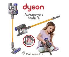 ODS- V8 Dyson Aspirapolvere Giocattolo per Bambini, Colore Grigio, Arancione e Viola, 20800