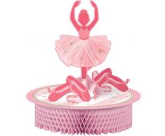 Creative Convertting- Centrotavola Nido dApe Ballerina-Twinkle Toes, Multicolore, 8C324442