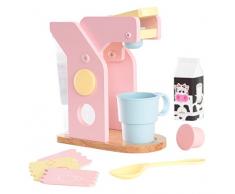Kidkraft 63380 Pastel - Set Macchina per espresso Giocattolo, con Accessori, per Bambini, Multicolore (Pastello)