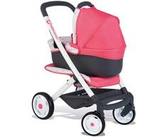 Smoby - Combo, Carrozzina e Passeggino Culla e Sedia Multicolore