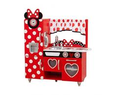 KidKraft 53371 Cucina Giocattolo in Legno per Bambini Disney Jr. Minnie Mouse Vintage con Telefonino Incluso