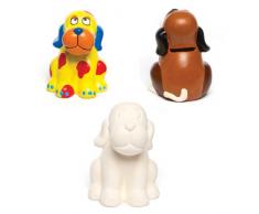 Baker Ross Deliziosi Kit Salvadanaio a Forma di Cane in Ceramica per Bambini da Personalizzare ed Esporre (confezione da 2)