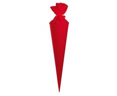 Goldbuch 97823 - Sacchetto per la Scuola Fai da Te, con Chiusura in Feltro, 70 cm, Rosso