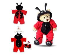 Costruisci Il Tuo Guardaroba Bears Teddy Bear Abbigliamento Fleece (Rosso / Nero)