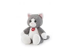 Trudi- Gatto Peluche Illumina Sogni, Colore Grigio, 34 cm, 19343