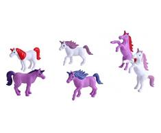 Wild Republic- Figura da Gioco Set Unicorni, Piccolo, Secchio Avventura Mini, 10 cm, 6 Pezzi, Multicolore, 23149