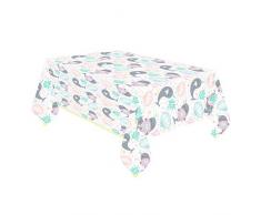 Amscan International 9904595 - Tovaglia in plastica stampata, motivo: Narwhal