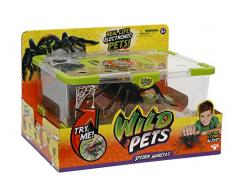 Giochi Preziosi - Wild Pets Ragno Interattivo con Luci al LED e Gabbietta Spider Habitat