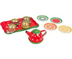 WTOY- Servizio tè in Metallo, 15 Pezzi, 37962