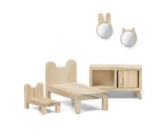 Lundby DIY Bedroom Set da Camera da Letto Fai da Te, Colore Muti, 60-906200