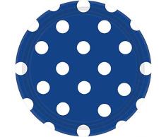 Amscan International – 541537 – 105 18 cm, piatti di carta a pois