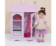 Olivias Little World Armadi per Bambole, Colore Viola/Oro, TD-0210AP