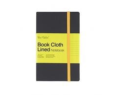 TRINITY Note e Si diletta Pranzo LS002 - Luna, Piccolo Copertina Grigia Governato Notebook Tessuto, Nuova Porta Biglietti da Visita, Giallo