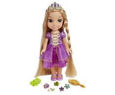 Jakks Pacific- Disney Princess Bambola Rapunzel Glow And Style, 71613