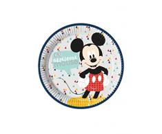 Procos- Piatto 23 cm Mickey Mouse Awesome, Multicolore, 5PR89000