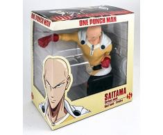 Close Up Z889860 - Salvadanaio a Forma di Saitama One Punch Man, Colore: Bianco