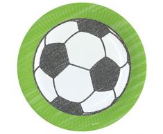 amscan 9903005 - Piatto Kicker Party, 23 cm, Multicolore