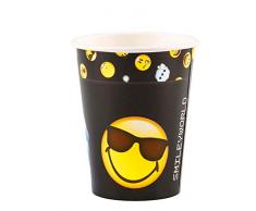 Amscan International 9901288 - Bicchieri di carta da 250 ml, confezione da 8
