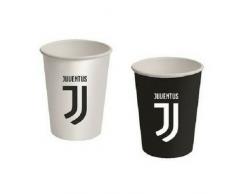 Bigiemme Bicchieri Juventus Juve Bianco Nero 8 PZ 266 ML in CARTONCINO Decorazioni TAVOLA Compleanno Festa Squadre Calcio
