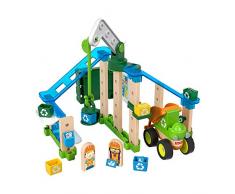 Fisher-Price Wonder Makers, il Centro di Riciclaggio, Set da Costruzione con più di 40 Pezzi, Giocattolo per Bambini 3+ Anni, GFJ12