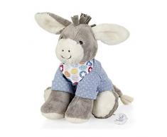 Sterntaler, Peluche Emmi LAsinello, Carillon Intercambiabile, Dimensione: L, Celeste/Grigio, L, 6022000