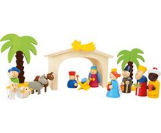 Small Foot 3945 - Set da Gioco Presepe in Legno