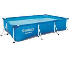 Mediawave Store Piscina Steel propool 300 x 201 x 66 cm, Telaio in acciaio, colore: blu