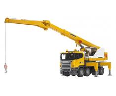 Bruder 03570 - Camion Scania R Serie S con Gru Liebherr con Luci e Suoni