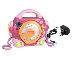 Bontempi 43 9972 - Lettore CD con due microfoni Sing-a-Long e porta USB