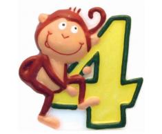 amscan 551794 - Candela Numero 4 Safari