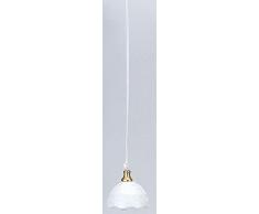 Kahlert Luce 10552 - Mini Doll Accessori - Sospensione in Porcellana Lampada Bianca,