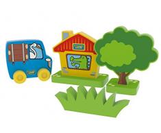 Millaminis 2150 sicherweicher Costruzioni – Piccola casetta con Serpente SIKI e maeuserich Jean, è in Attesa, Fino a Cicogna Sid Legno Porta