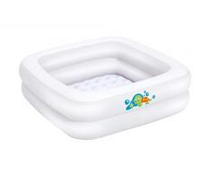 BIECO 22051116 Piscina Gonfiabile per Bambini per la Doccia, Giardino e Balcone, Piscina per Neonati e Bambini, Bianco