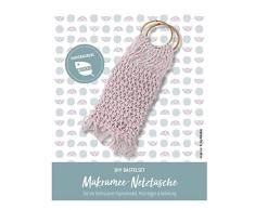 Pracht Creatives Hobby Creare Una Borsa a Rete macramè, Set Completo con Corda di Carta Riciclata Rosa Chiaro, Anelli in Legno e Istruzioni (Lingua Italiana Non Garantita), 5953-60151