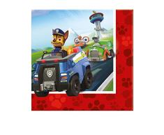 Générique Paw Patrol - Tovaglioli, 20 pezzi, 33 x 33 cm, multicolore