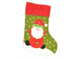 Gifts 4 All Occasions Limited SHATCHI-1361 - Calza natalizia con Babbo Natale, colore: rosso