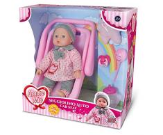 Grandi Giochi- GG71193, Amore Mio Seggiolino Auto con Bambola e Accessori, Colore Rosa
