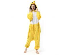 Katara 1744 Kigurumi Unisex Adulti Costume Animale Pigiama intero Carnevale, Anatra, 145-155cm