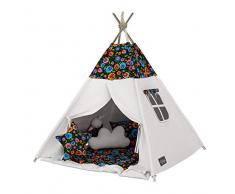 Elfique New Tipi INDIANERZELT SPIELZELT DOPPELT Coperta Imbottita (Tenda con soffitto)