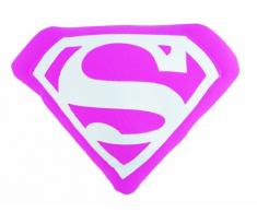 Pixi - DCOCS030SRB - Peluche - Superman Logo Cuscino - 30 cm - Rosa / Bianco
