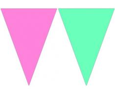 Procos 90575 - Ghirlanda a Forma di Sirenetta, in Carta, Colore: Rosa/Blu