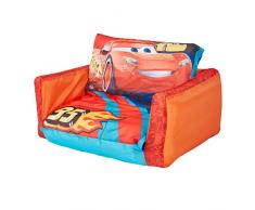 Disney Cars - Flip Out Mini Divano - lettino e divano gonfiabile 2 in 1 per bambini