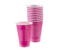 Amscan 552287-103 - Bicchieri di plastica, misura media, 355 ml, 10 pezzi