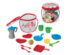 Secchiello in PVC con Accessori Cucina con Moka