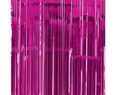 Amscan International 24200 – 103 91 cm x 2.43 m rosa brillante porta tenda