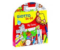 Giotto- Fila My Bebe Farm Contiene 12 Pennarelli 1 Scenario Gioco 25 Stickers Adesivi 475, Multicolore, 8000825465604